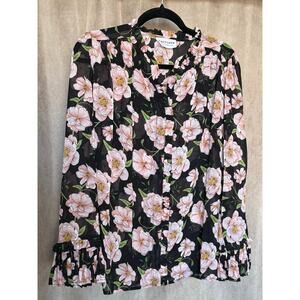 First Love by Lovelyn Gorgeous Floral Blouse S NWoT